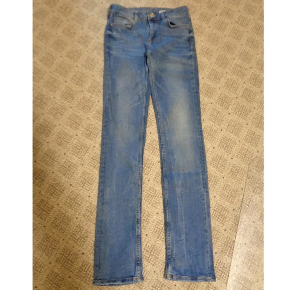 ZARA jeans medium rise straight sz 26 - Picture 1 of 10